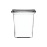 Kit Pote com Tampa Redondo PP 500mL